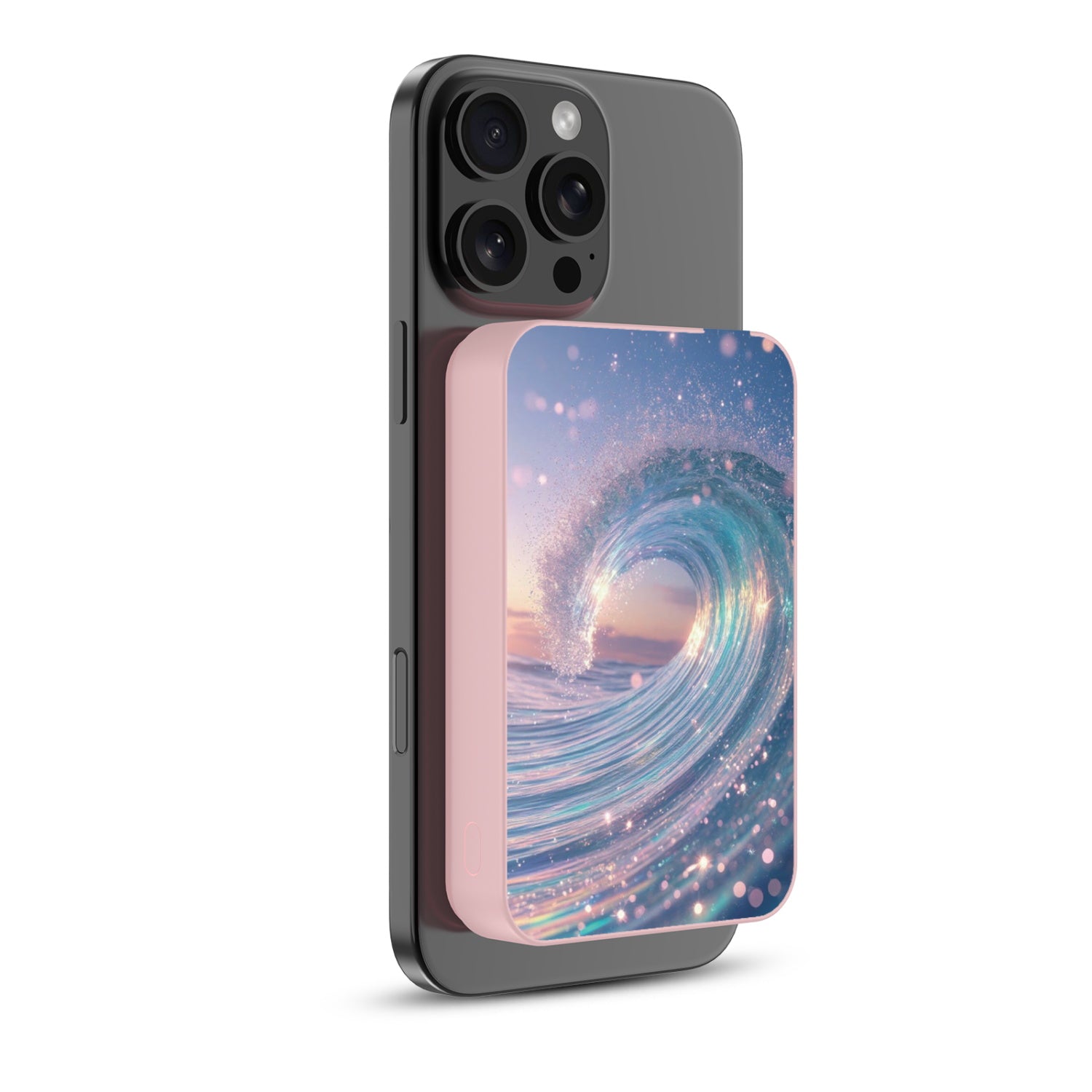 MyBat Design Lab 10000mAh Magnetic Wireless Power Bank - Pink - Dreamy Waves - MPBBAT143-PK-379-2.jpg