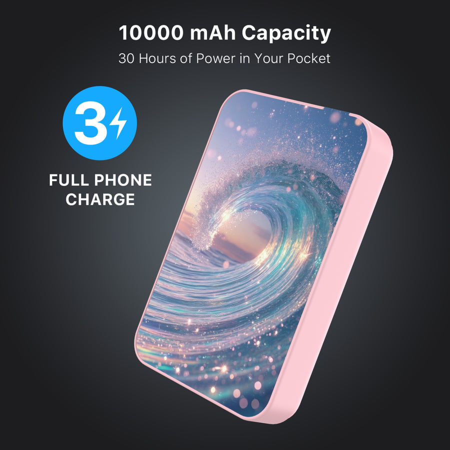 MyBat Design Lab 10000mAh Magnetic Wireless Power Bank - Pink - Dreamy Waves - MPBBAT143-PK-379-8.jpg