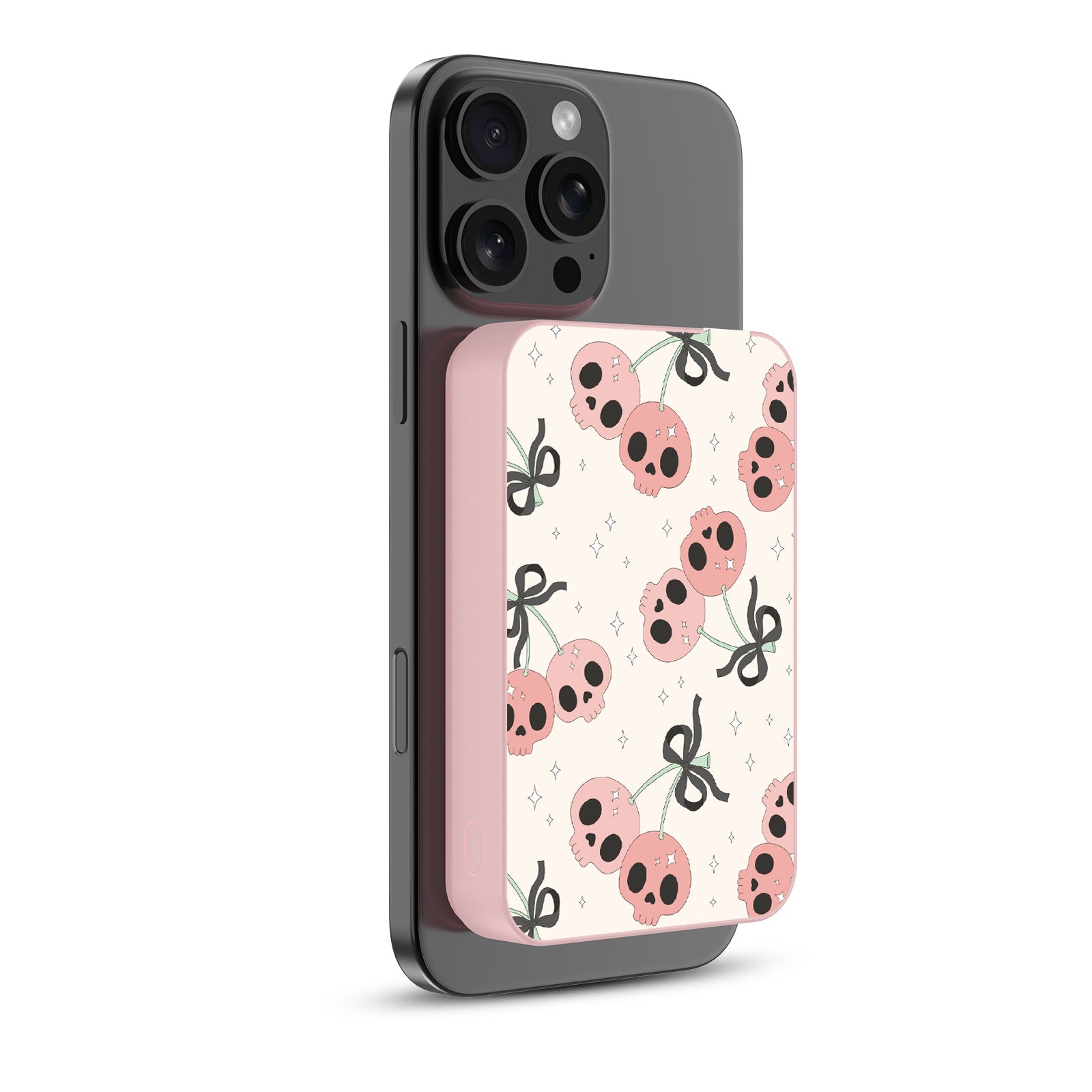 MyBat Design Lab 10000mAh Magnetic Wireless Power Bank - Pink - Cherry Skulls - MPBBAT143-PK-408-2.jpg