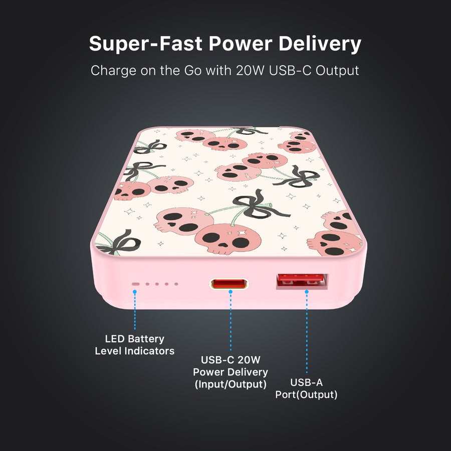 MyBat Design Lab 10000mAh Magnetic Wireless Power Bank - Pink - Cherry Skulls - MPBBAT143-PK-408-7.jpg