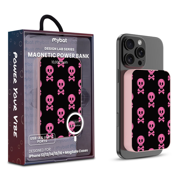 MyBat Design Lab 10000mAh Magnetic Wireless Power Bank - Pink - Pretty Poison - MPBBAT143-PK-416-1.jpg