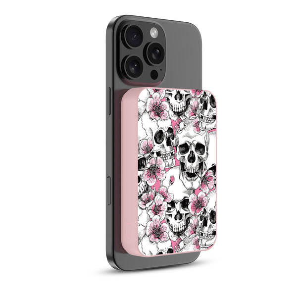 MyBat Design Lab 10000mAh Magnetic Wireless Power Bank - Pink - Death Blooms - MPBBAT143-PK-419-2.jpg