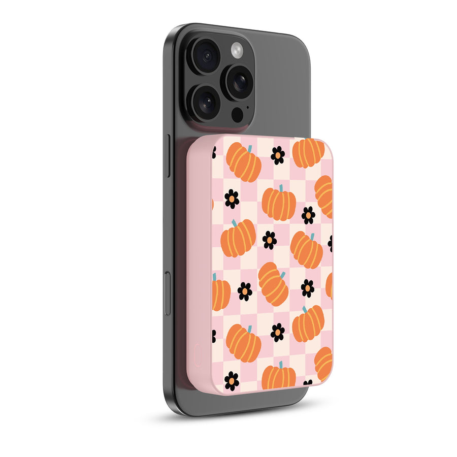 MyBat Design Lab 10000mAh Magnetic Wireless Power Bank - Pink - Plaid Patch - MPBBAT143-PK-436-2.jpg