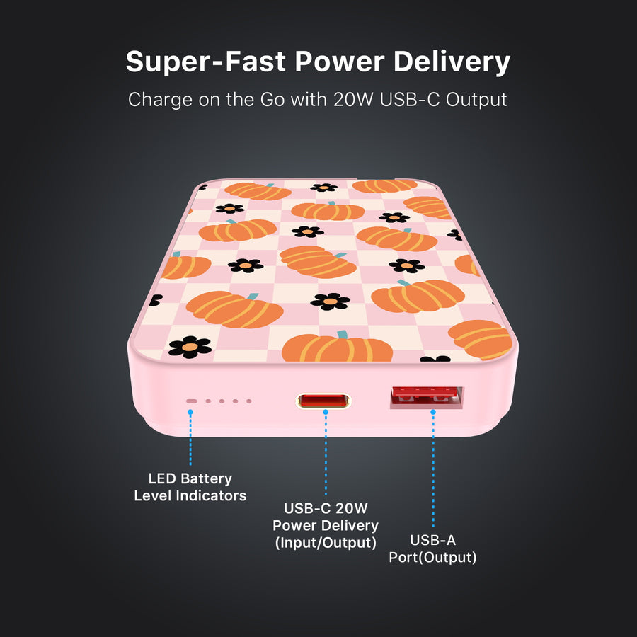 MyBat Design Lab 10000mAh Magnetic Wireless Power Bank - Pink - Plaid Patch - MPBBAT143-PK-436-7.jpg