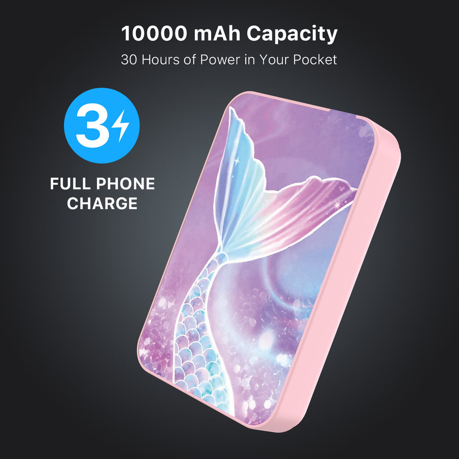 MyBat Design Lab 10000mAh Magnetic Wireless Power Bank - Pink - Mermaid Tail - MPBBAT143-PK-456-8.jpg