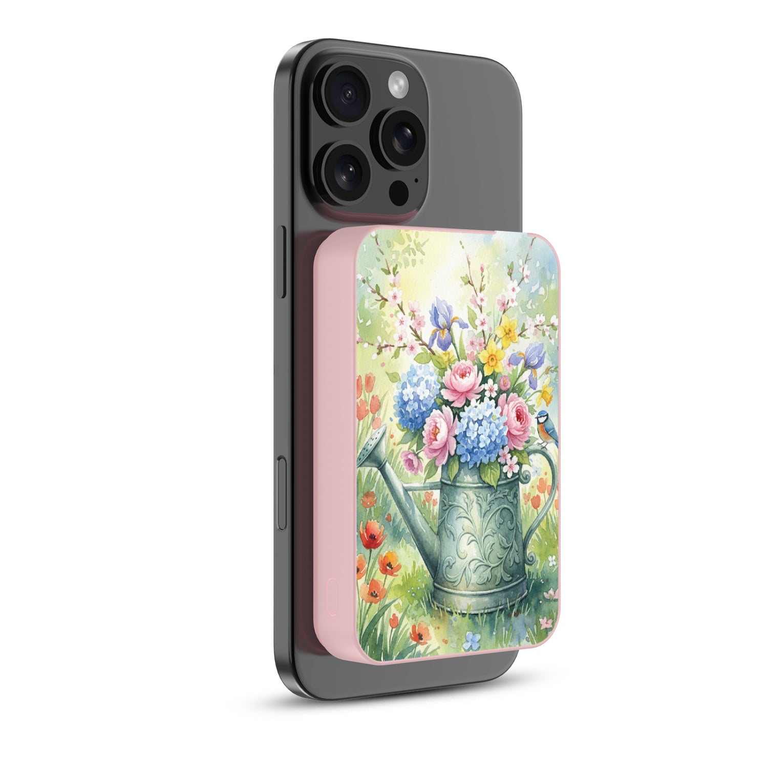 MyBat Design Lab 10000mAh Magnetic Wireless Power Bank - Pink - Backyard Bouquet - MPBBAT143-PK-469-2.jpg