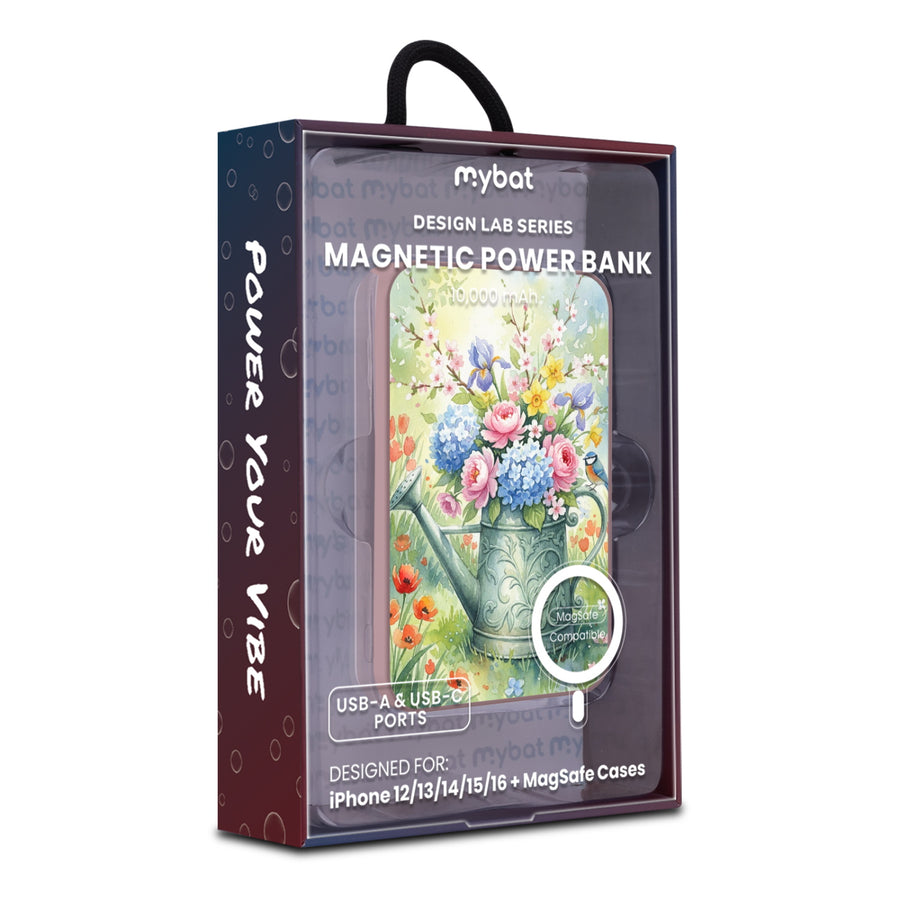 MyBat Design Lab 10000mAh Magnetic Wireless Power Bank - Pink - Backyard Bouquet - MPBBAT143-PK-469-9.jpg