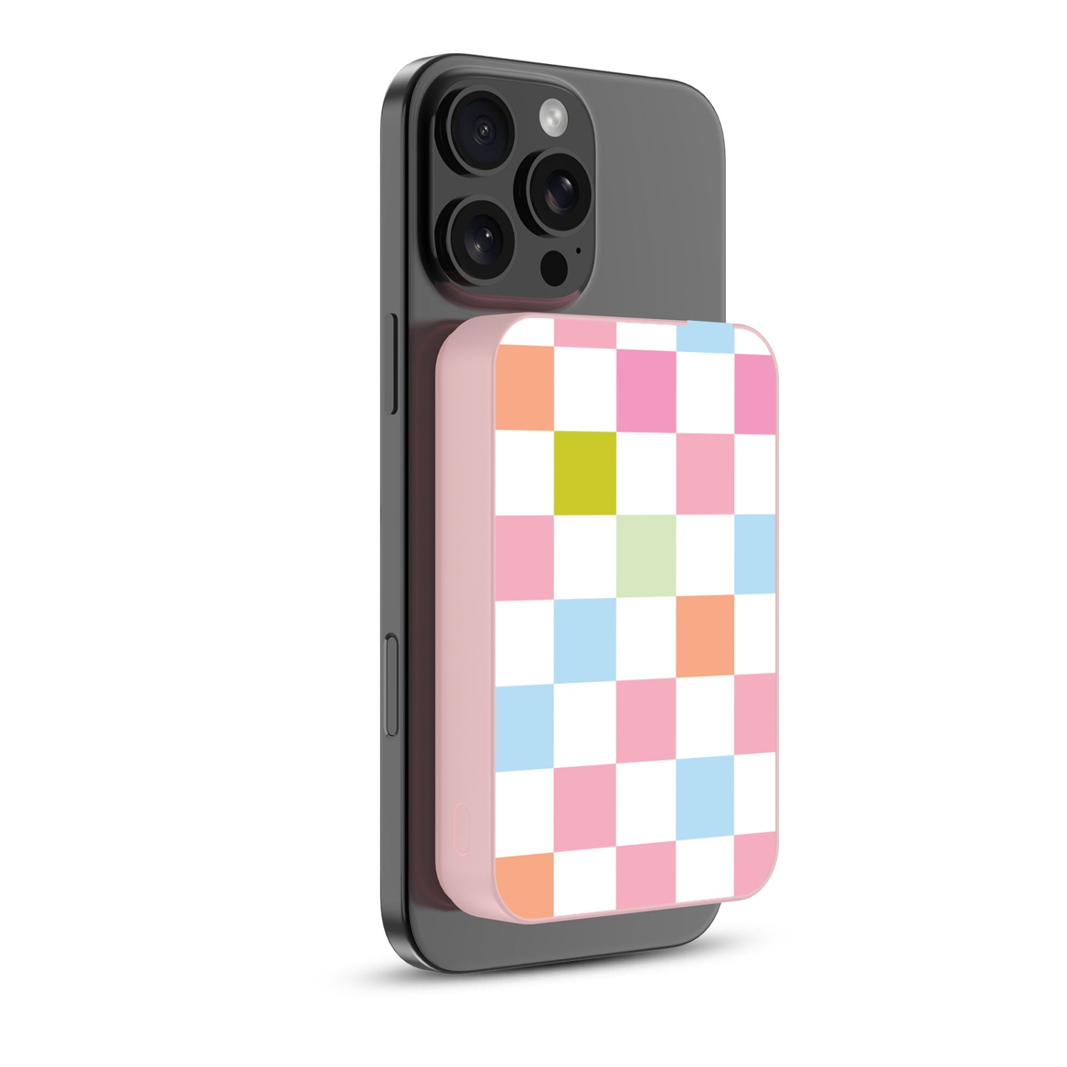 MyBat Design Lab 10000mAh Magnetic Wireless Power Bank - Pink - Pastel Check - MPBBAT143-PK-480-2.jpg