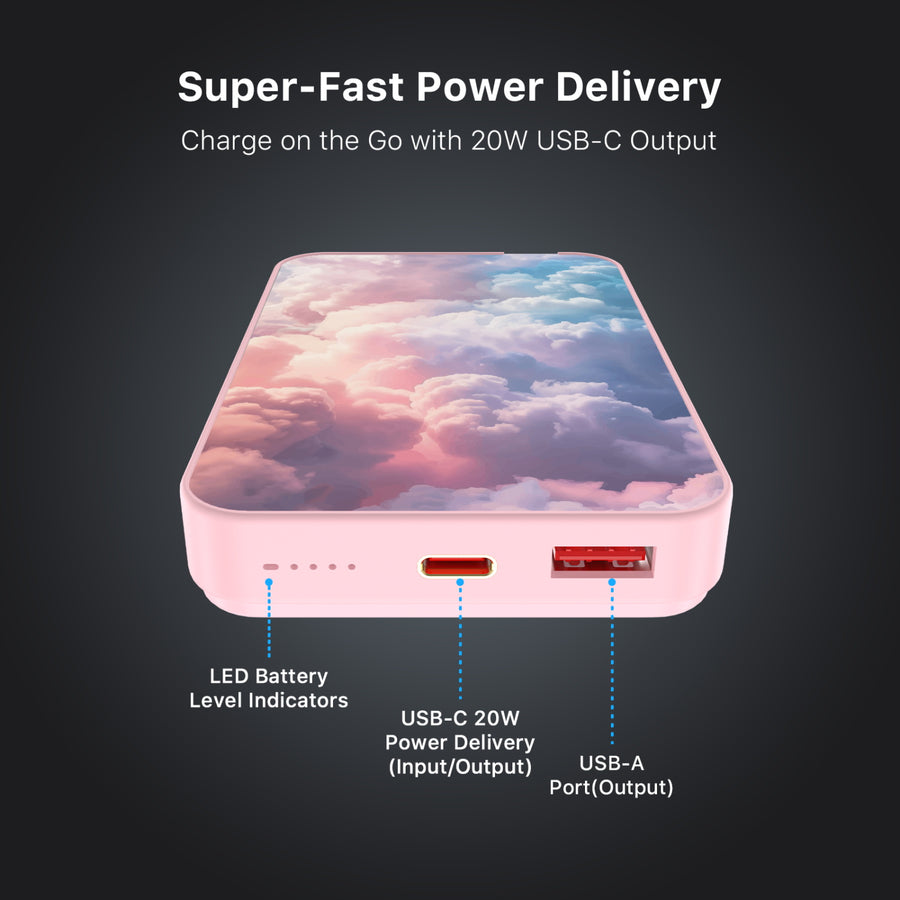 MyBat Design Lab 10000mAh Magnetic Wireless Power Bank - Pink - Cloudscape - MPBBAT143-PK-490-7.jpg