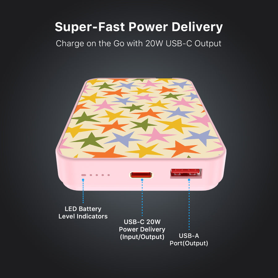 MyBat Design Lab 10000mAh Magnetic Wireless Power Bank - Pink – Party Stars - MPBBAT143-PK-500-7.jpg
