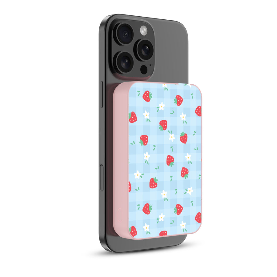 MyBat Design Lab 10000mAh Magnetic Wireless Power Bank - Pink – Sweet Strawberry - MPBBAT143-PK-525-1.JPG