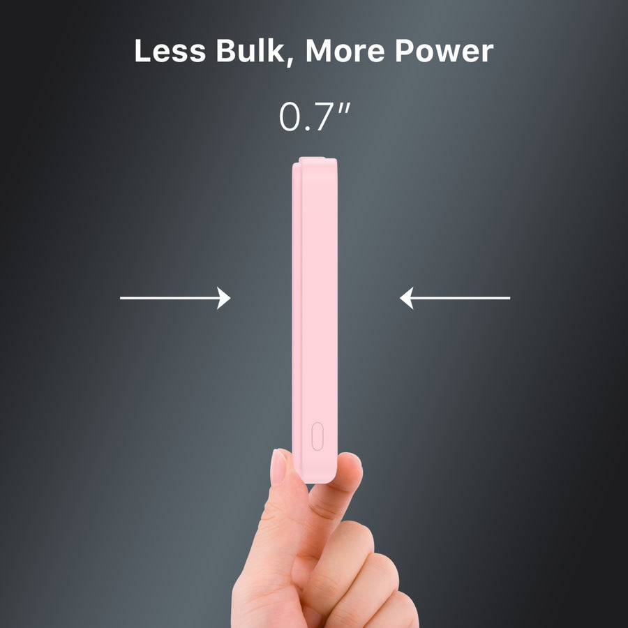 MyBat Design Lab 10000mAh Magnetic Wireless Power Bank - Pink – Sweet Strawberry - MPBBAT143-PK-525-5.JPG