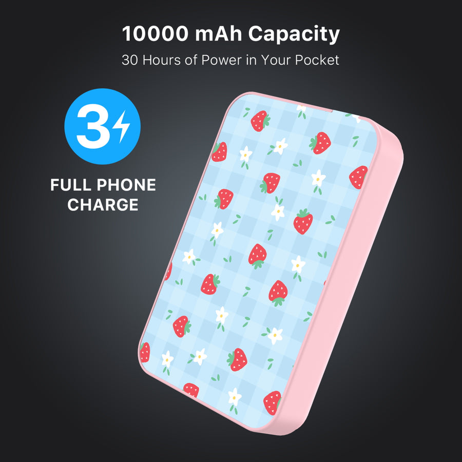 MyBat Design Lab 10000mAh Magnetic Wireless Power Bank - Pink – Sweet Strawberry - MPBBAT143-PK-525-7.JPG