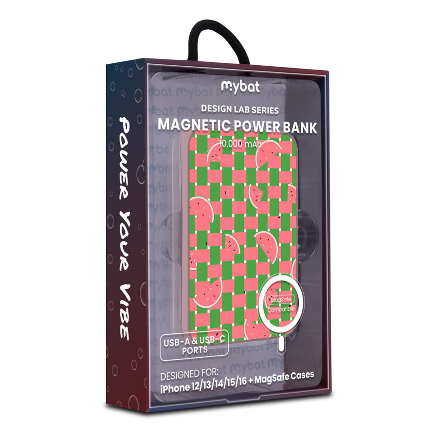 MyBat Design Lab 10000mAh Magnetic Wireless Power Bank - Pink – Watermelon Patch - MPBBAT143-PK-533-20.JPG