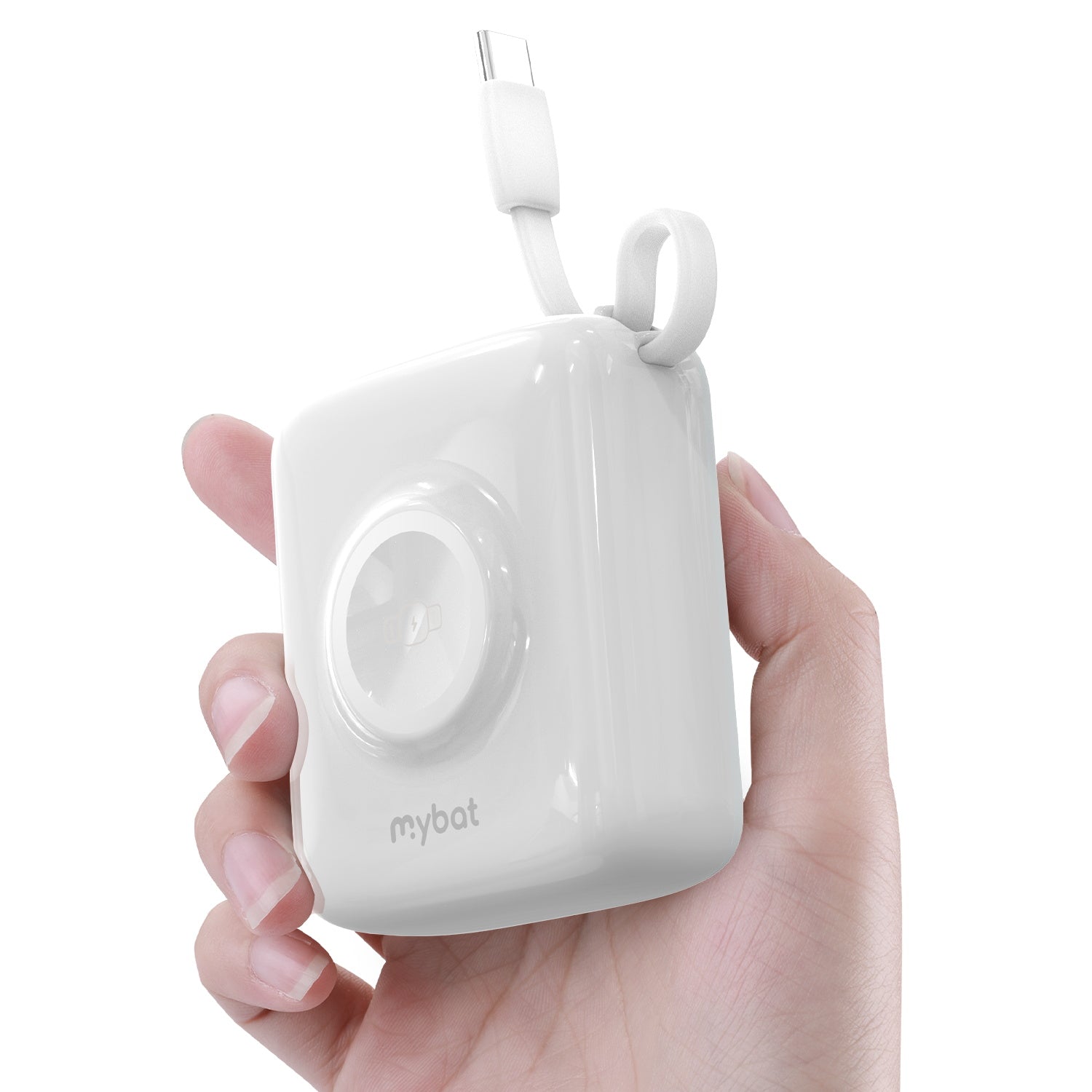 MyBat 10000mAh PowerLoop Power Bank with USB-C Cable & Watch Charger - White - MPBBAT161-3.jpg