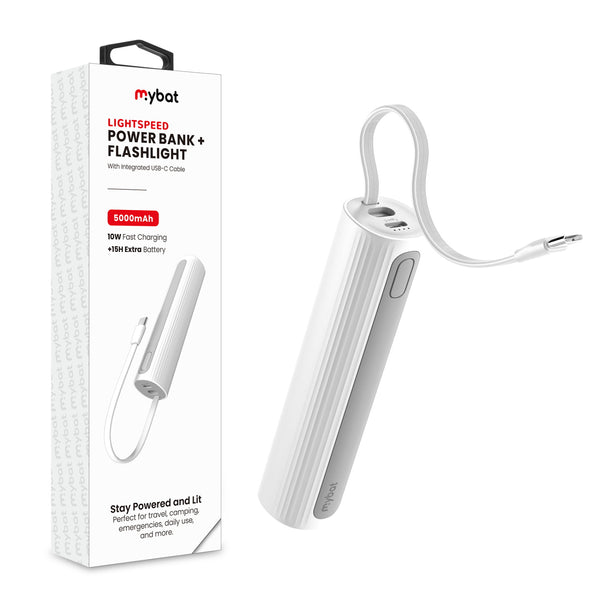 MyBat LightSpeed 5000 mAh Power Bank + Flashlight - White - MPBBAT172-1.jpg
