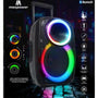 Maxpower 15” Portable Karaoke Trolley Speaker System Heavy Bass With Adjustable DJ Tripod Stand & Wired Microphone - Black - MPD1238-4.JPG