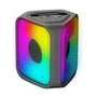 MaxPower Glow X 1 - Dual Sided Karaoke Bluetooth Speakers With Different Led Light Modes And Mic - Black