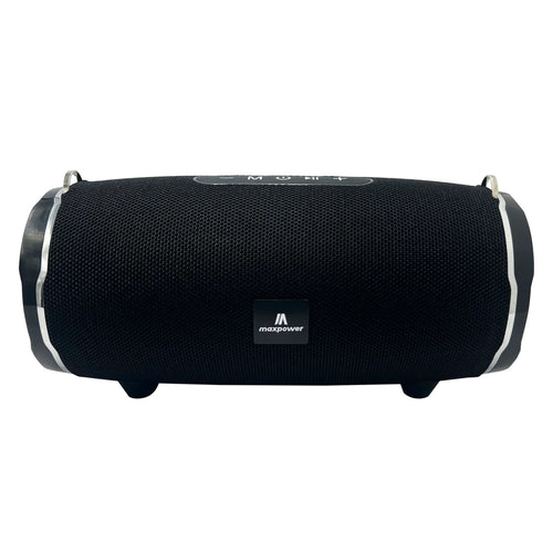 MaxPower ENCORE Heavy Duty Outdoor Portable Water resistance & dust proof Bluetooth speaker with shoulder strap & crisp clear sound - Black - MPD187-BK-1.JPG
