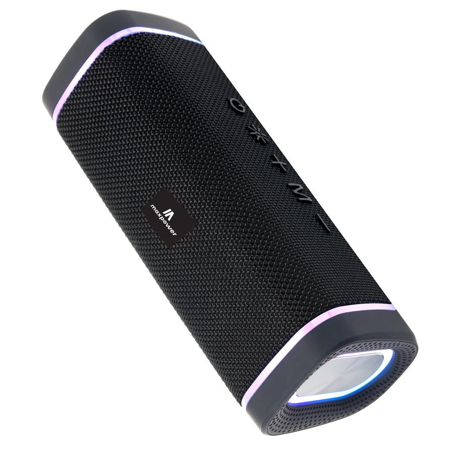MaxPower ATOM Portable Splash proof & dust proof Bluetooth speaker with LED lights - Black - MPD375-BK-3.JPG