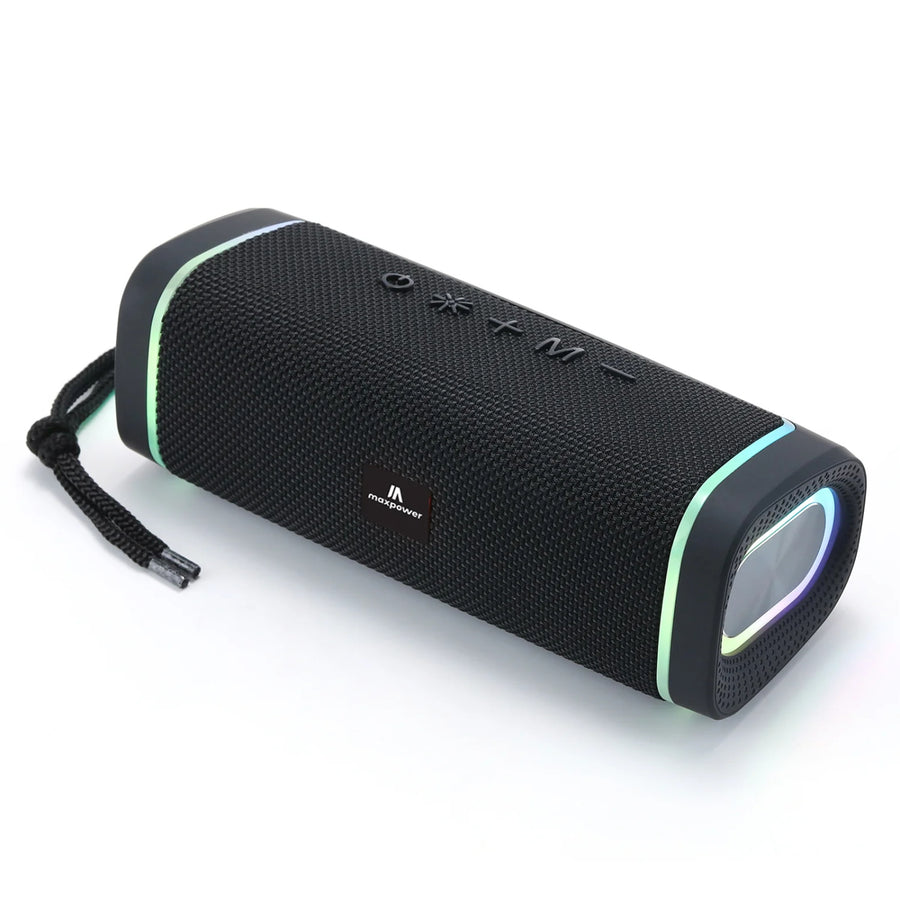 MaxPower ATOM Portable Splash proof & dust proof Bluetooth speaker with LED lights - Black - MPD375-BK-5.JPG