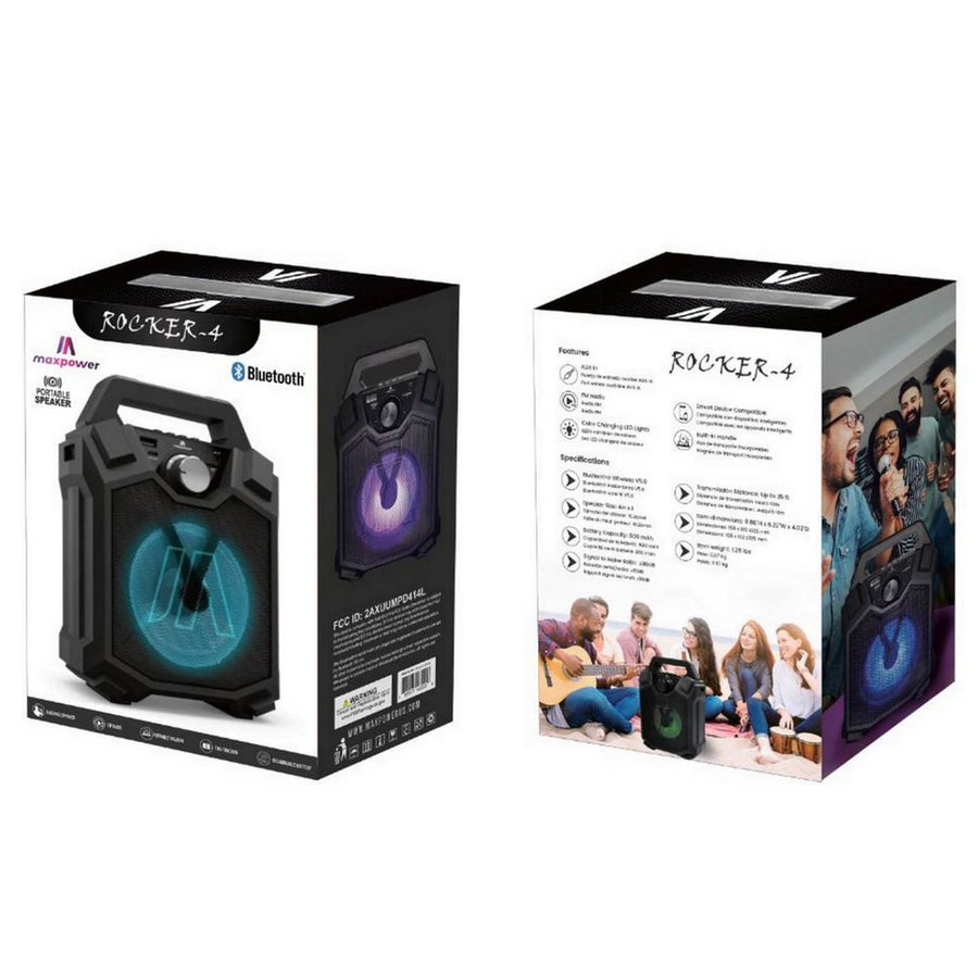 Maxpower Rocker 4 - Portable Bluetooth Speaker With Handle & Built In FM Radio - Black - MPD414L-BK-20.JPG