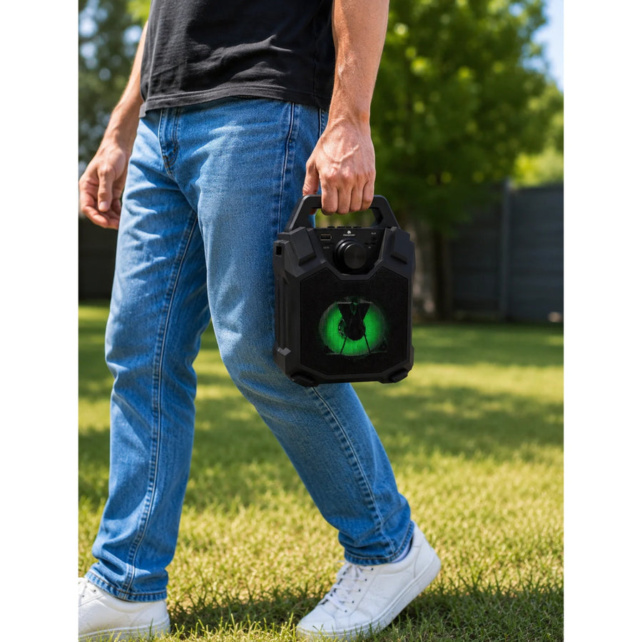Maxpower Rocker 4 - Portable Bluetooth Speaker With Handle & Built In FM Radio - Black - MPD414L-BK-6.JPG