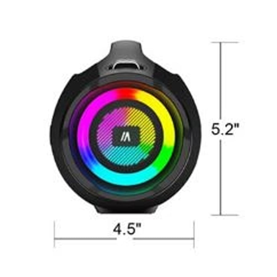 MaxPower Ultra Pro M2 Portable Bluetooth Speaker with LED Lights & Shoulder Strap - Black - MPD437-BK-3.jpg