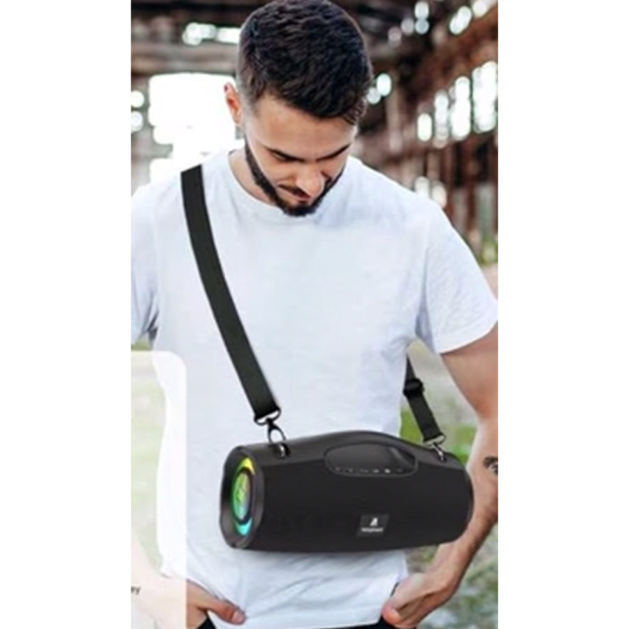 MaxPower Ultra Pro M2 Portable Bluetooth Speaker with LED Lights & Shoulder Strap - Black - MPD437-BK-7.jpg