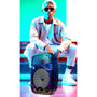 Maxpower 8" Full-Body Translucent Led Light Show Karaoke Bluetooth Speaker With Mic - Black - MPD492-BK-6.JPG
