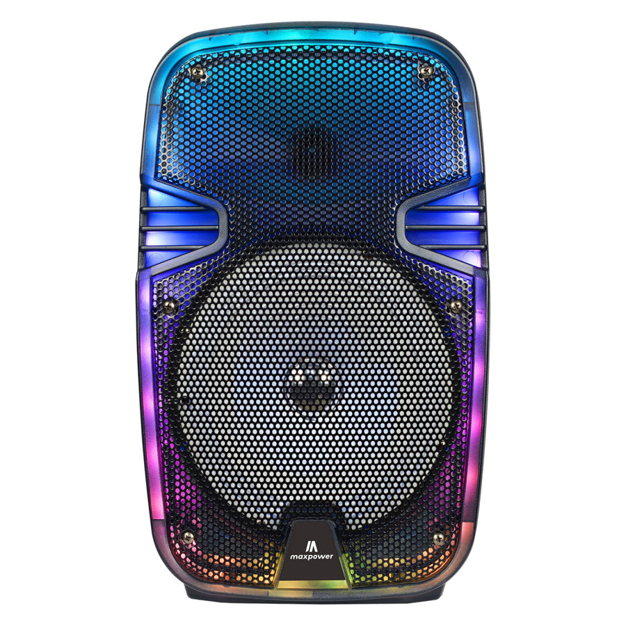 Maxpower 8" Full-Body Translucent Led Light Show Karaoke Bluetooth Speaker With Mic - Black - MPD492-BK.JPG
