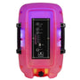 Maxpower 8" Full-Body Translucent Led Light Show Karaoke Bluetooth Speaker With Mic - Red - MPD492-RD-2.JPG