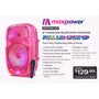 Maxpower 8" Full-Body Translucent Led Light Show Karaoke Bluetooth Speaker With Mic - Red - MPD492-RD-3.JPG
