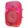 Maxpower 8" Full-Body Translucent Led Light Show Karaoke Bluetooth Speaker With Mic - Red - MPD492-RD.JPG