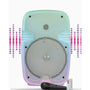 Maxpower 8" Full-Body Translucent Led Light Show Karaoke Bluetooth Speaker With Mic - White - MPD492-WH-2.JPG