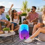 Maxpower 8" Full-Body Translucent Led Light Show Karaoke Bluetooth Speaker With Mic - White - MPD492-WH-3.JPG