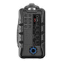MaxPower Partybox Portable Bluetooth Karaoke Speaker 5” X 2 Woofer With 2.5” Tweeter, Mic & Shoulder Strap - Heavy Duty - Grey - MPD578-GR-2.jpg
