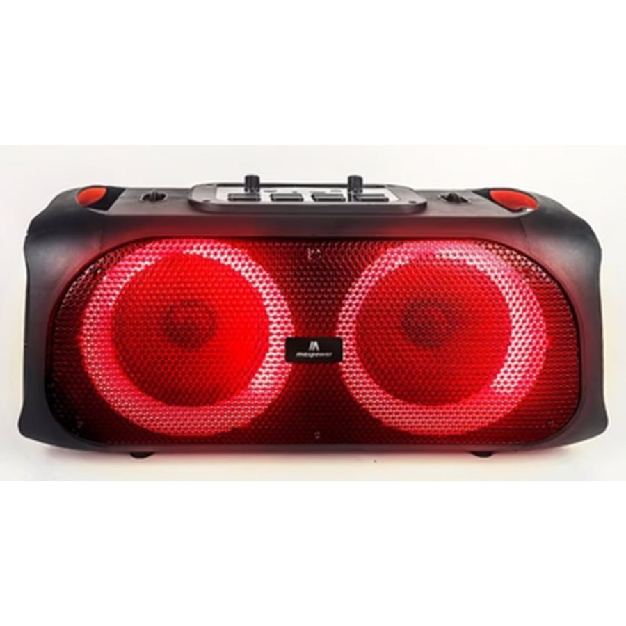 MaxPower Rocker 6 - 6.5" X 2 Woofers Karaoke Speaker With Different Led Light Modes, Mic & Heavy Bass - Black - MPD611-ROCKER-4.jpg