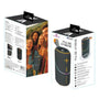 MaxPower Pulse Xtreme Water-Resistant Portable Bluetooth Speaker with LED Lights - Black