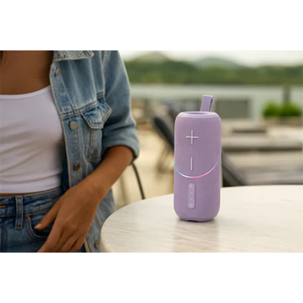 MaxPower Pulse Xtreme Water-Resistant Portable Bluetooth Speaker with LED Lights - Purple - MPD672-PRP-1.jpg