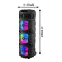 MaxPower 32" Tall Groove 8" X 3 Woofers Karaoke Bluetooth Speakers With Mic & Flashing LED Lights - Black - MPD813-3.jpg