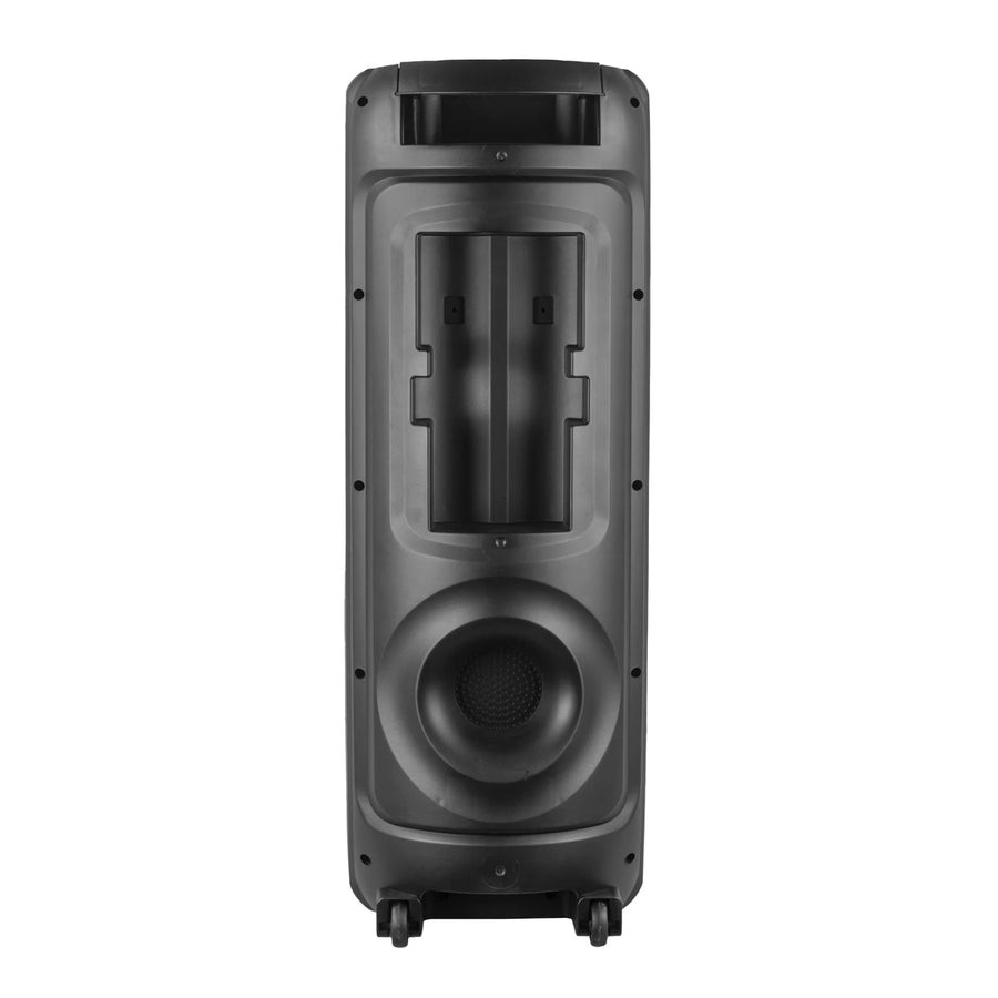 MaxPower 32" Tall Groove 8" X 3 Woofers Karaoke Bluetooth Speakers With Mic & Flashing LED Lights - Black - MPD813-5.jpg