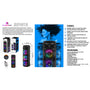 MaxPower 32" Tall Groove 8" X 3 Woofers Karaoke Bluetooth Speakers With Mic & Flashing LED Lights - Black - MPD813-7.jpg