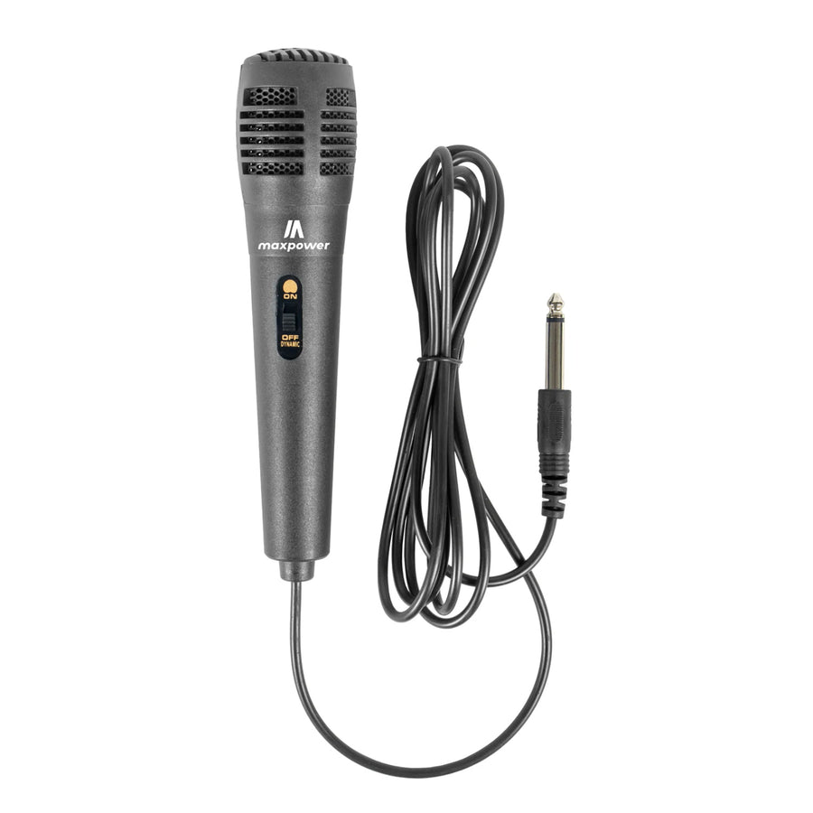 MaxPower 32" Tall  8" X 3 Woofers Karaoke Bluetooth Speakers With Mic & Flashing LED Lights - Black - MPD814-6.jpg