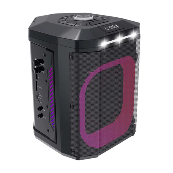 MaxPower 8” Portable Heavy-Duty  Bluetooth Speaker with Tilt Function, One Wireless Mic and Different LED Light Modes - Black - MPD821-XB-2.jpg
