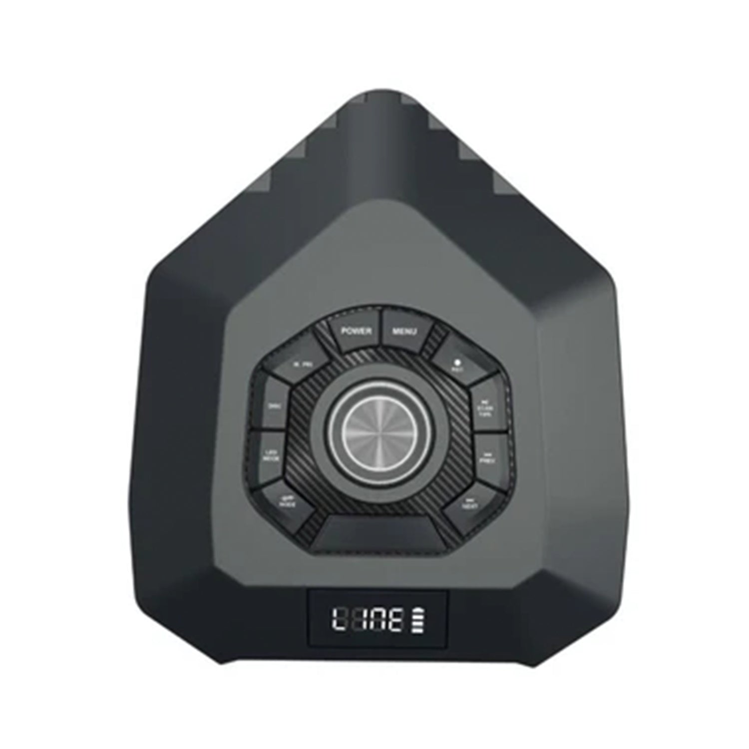 MaxPower 8” Portable Heavy-Duty  Bluetooth Speaker with Tilt Function, One Wireless Mic and Different LED Light Modes - Black