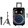 MaxPower Karaoke Bluetooth Trolley Speaker With Adjustable DJ Stand Combo, Wired Mic Trolley Speaker 12" Woofer - Black - MPD892-ST-3.jpg