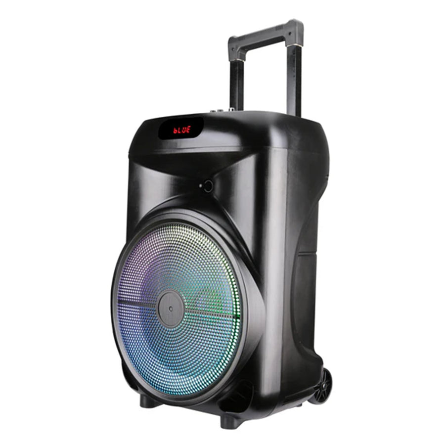 MaxPower Karaoke Bluetooth Trolley Speaker With Adjustable DJ Stand Combo, Wired Mic Trolley Speaker 12" Woofer - Black - MPD892-ST-4.jpg