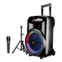 MaxPower Karaoke Bluetooth Trolley Speaker With Adjustable DJ Stand Combo, Wired Mic Trolley Speaker 12" Woofer - Black - MPD892-ST-9.jpg