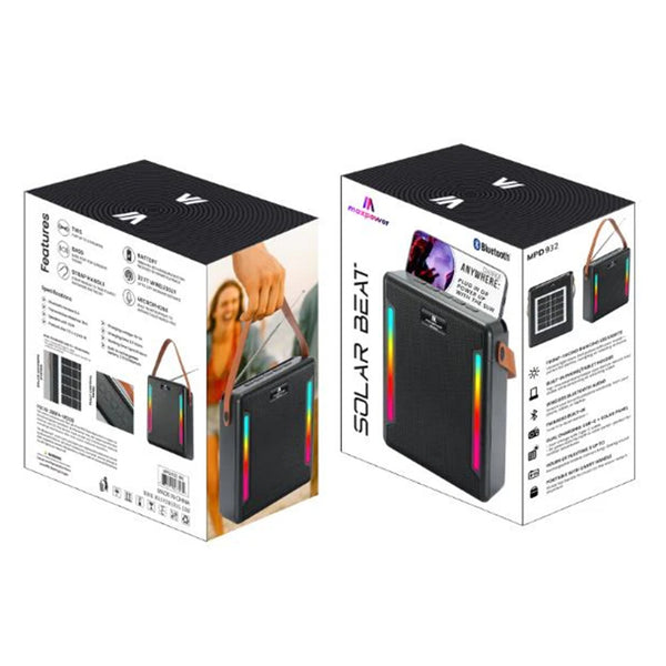 MaxPower Solar Beat Portable Bluetooth Speaker with Solar + USB-C Charging - Black - MPD932-BK-7.jpg